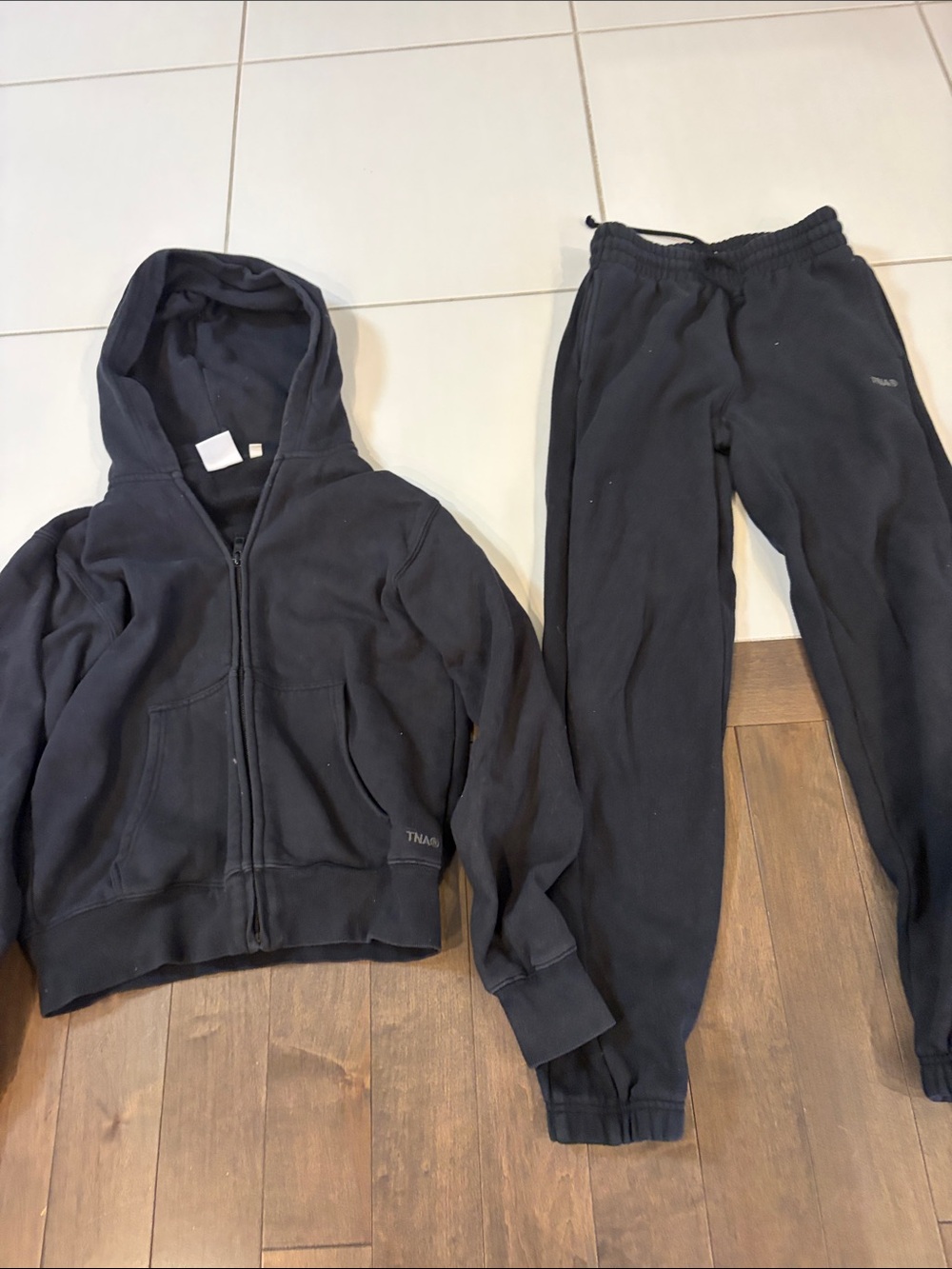 Aritzia Black Kids Hoodie & Joggers Set